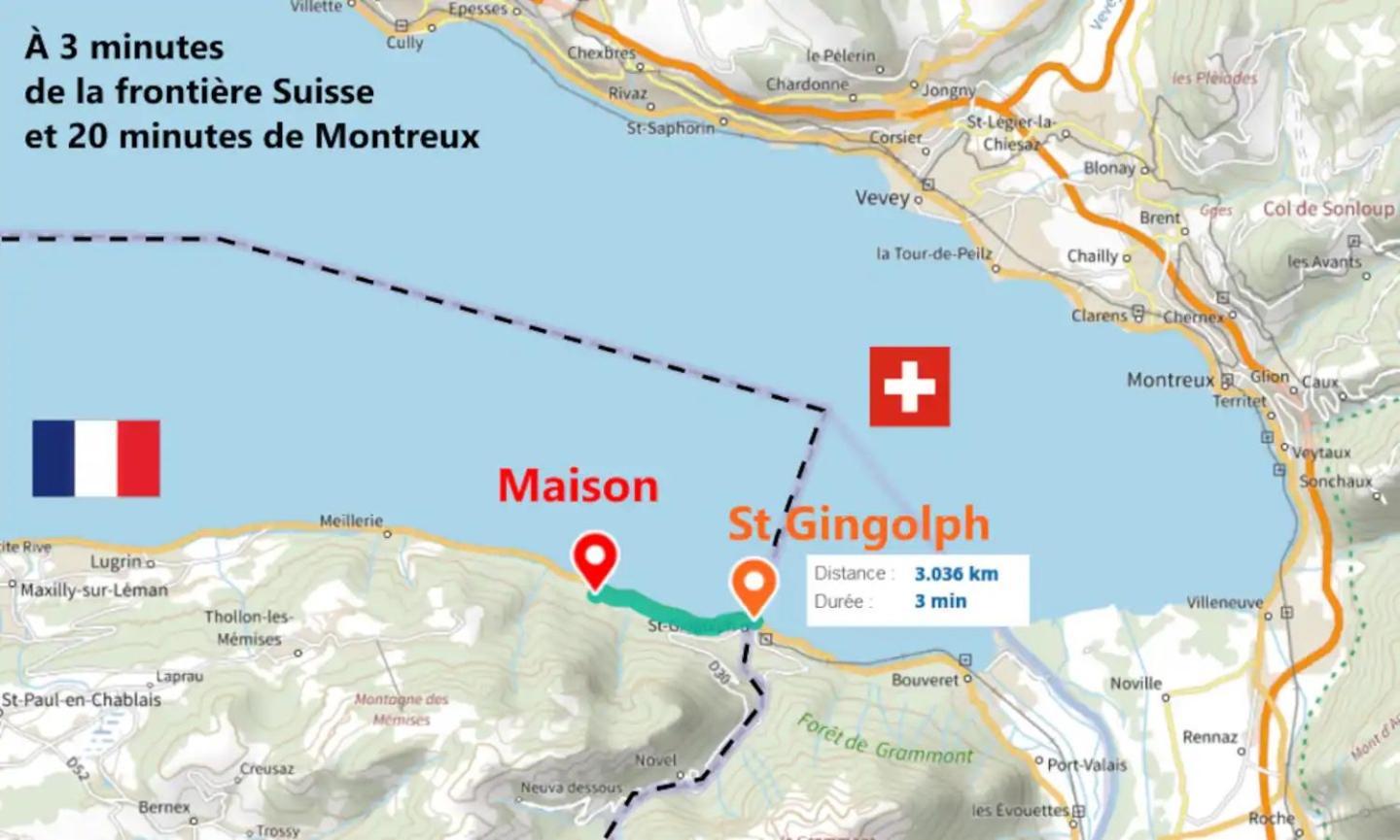 Chez Malou & Hugo Vue Lac Proche Suisse & Stations ! Saint-Gingolph Esterno foto